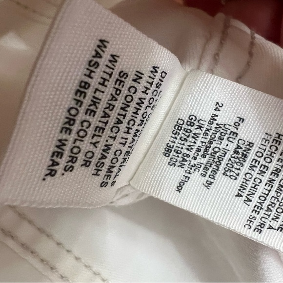 Free People Modern Femme Denim Mini In Stark White Size 10 Back Zip Close - Picture 11 of 11